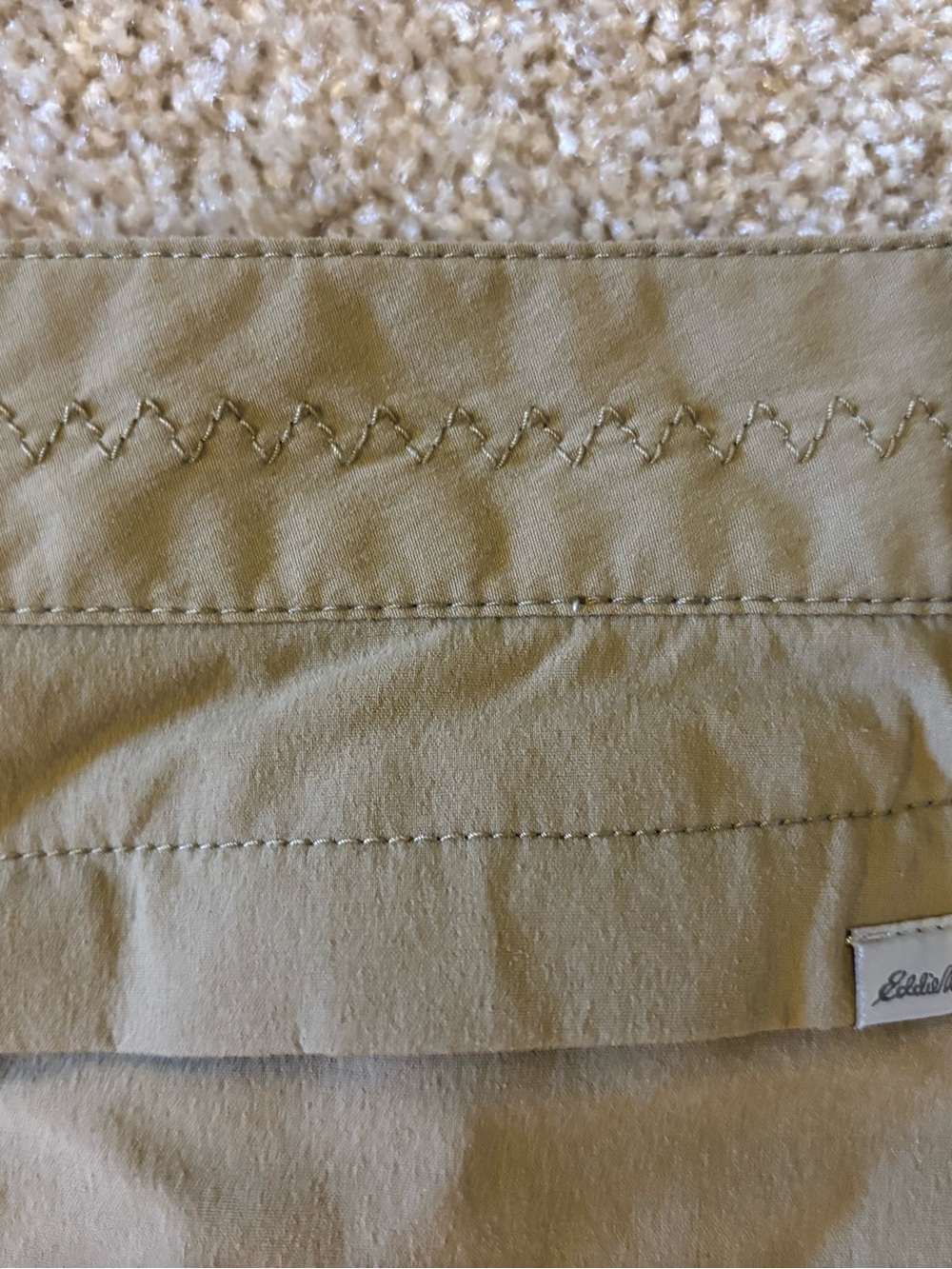 Eddie Bauer Olive Green Utility Skort with Belt Loops - Picture 3 of 5